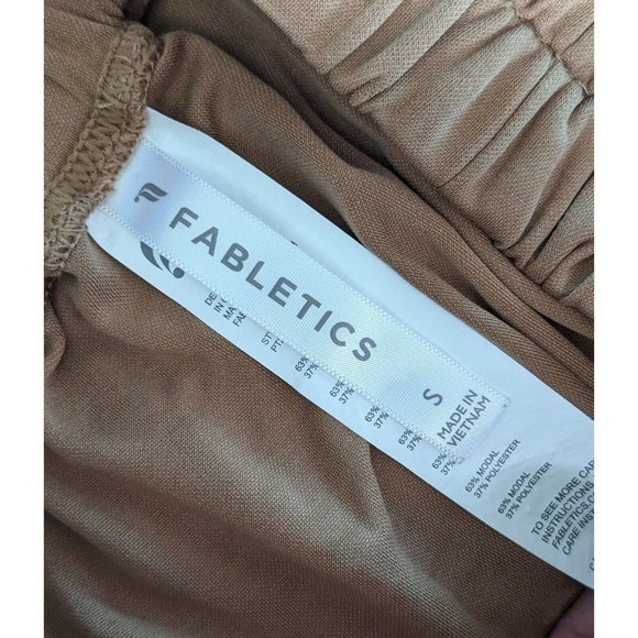 Fabletics Tan Barista Blaine Harem Pant Relaxed Joggers Woman's Size Medium - Picture 5 of 7